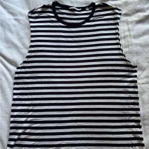 Vince Monochrome Striped Top